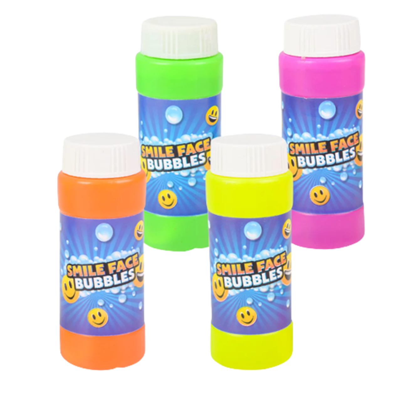 Smile Face Bubbles 2 oz, 12/Pack – Fun Party Favors for Kids, Birthdays & Classroom Rewards